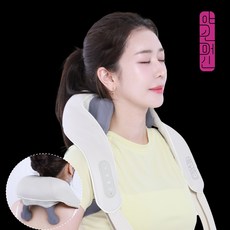 약손머신 블랙라벨 목 어깨 마사지기 무선 안마기 승모근 마사지 허리, 블랙라벨 화이트