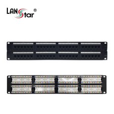 LANstar UTP 48포트 패치판넬 Cat.5E 2U LS-EPLB-48P19, 1개