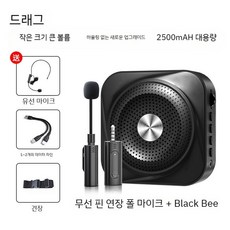 무선마이크 메가폰 스피커 확성기 해설자 수업 강의 교사 전용 기가폰 휴대용, G, 1개