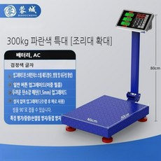 상업용 전자저울 접이식 300kg 정육점 택배 방수 저울, 파랑색 40X50 (일반형)