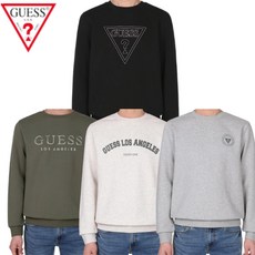 게스 남성 로고 포인트 긴팔 기모 맨투맨 티셔츠 로고 무지 오버핏 남자 겨울 맨투맨 도톰한 두꺼운 라운드 맨투맨 상의 긴소매 이너 단품 활용도 좋은 블루햇님 1회용 손소독제 증정