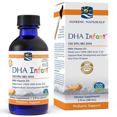 노르딕내추럴스 DHA 유아용 1050mg DHA 485EPA 350 60 ml, 1개, 기본