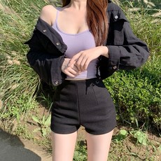 유니콩 [간절기필수템] 다리 길어보이는 나은 크롭 야상 자켓