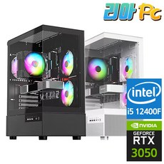 리아PC 게이밍 컴퓨터 인텔 조립 PC 본체, i5 12400F + RTX 3050, Free DOS, 256GB, 16GB, 화이트