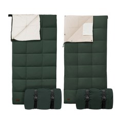 로티캠프 캠핑 이불 멜팅 블랭킷 침낭 2kg + 3kg 세트, 1세트, 포레스트그린