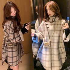 레드로자켓 여성 겨울 케이프 자켓