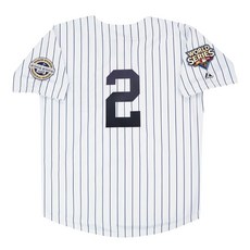 미국MLB저지 미국야구저지 데릭 지터 2009 뉴욕 양키스 월드 시리즈 화이트 홈 남성 저지 (S-3XL)