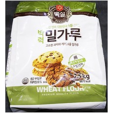 박력밀가루(백설 2.5K)X4/찰밀가루/업소/통밀가루/식, 1