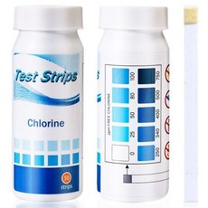 염소 테스트 스트립 0-750ppm 50 카운트 식품 서비스용 소독 용액의 함량 측정 소독제 서비스 표백제 스트립, 0-750 ppm, 1, 1개