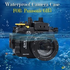 파나소닉 루믹스 GH5 S II 40m130피트 수중 촬영 지원 모든 기능 보호 상자용 Seafrog 스포츠 카메라 케이스 방수 하우징, 1개