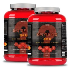 [보틀증정] 벌크업 헬스 단백질보충제 와이 레드라벨 게이너 4kg x 2통 대용량 프로틴 쉐이크