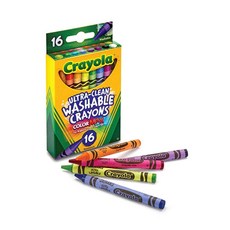 크레욜라워셔블크레용16색