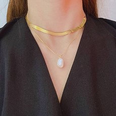 실버물방울목걸이