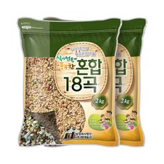 균형 혼합 18곡 4kg (2kgX2봉) 잡곡, 2개, 2kg - 혼합산