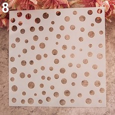스크랩북 페인팅 앨범 아트 스탬핑 엠보싱 템플릿 DIY 케이크 장식 패션 스텐실 앨범 커피 카드, 1개