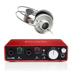 Focusrite 스칼렛2I2 2세대 오인페 AKG 헤드폰 K701, 본품