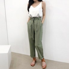 톰보이 벨트 팬츠 2col