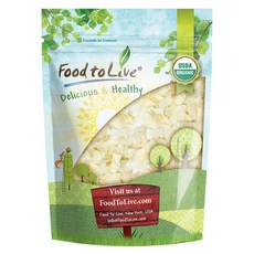 Food to Live 유기농 코코넛 칩 1.5lb 비 GMO 코셔 생 건조 무당 Unsulfured 건조 플레이크 케토 대량 베이킹 그레이트, 선택, 상세설명참조