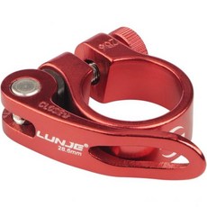 트라이원더 자전거 시트 포스트 클램프 31.8mm 34.9mm 알루미늄 합금 튜브 클립 퀵 릴리스, 01 Red, 28.6mm, 1개