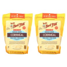 밥스레드밀 미디엄 그라인드 콘밀 옥수수가루 Cornmeal 680g x2개