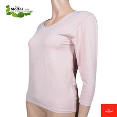 모달 여성 내복상의 8부 할머니내의 50대엄마선물 겨울내의