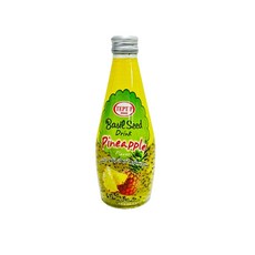 Basil Seed Drink Pineapple 바질 시드 드링크 파인애플, 1개, 290ml