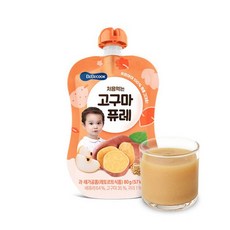 베베쿡 처음먹는 고구마 퓨레, 80g, 1개 - 베베쿡고구마퓨레