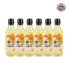 백설 카놀라유 500ml, 6개