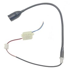 암이있는 작업용 조명 12V 24V 110V 220V 3W, 2w 10cm, silver 3000k 24v, 1개