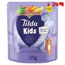 Tilda Kids 틸다키즈 마일드 커리 라이스 125g 24팩, 24개