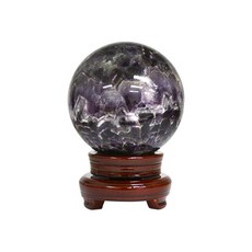 천연석 쉐브론 자수정 명상용 구슬(122mm)hGB-1633, 단품