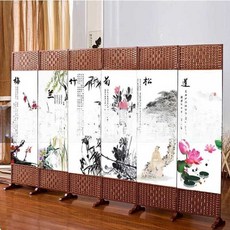 제사병풍 미니 8폭 벽그림 평풍 공간 분리 개인실, 4개