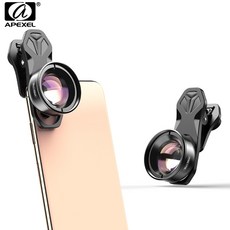 Apexel 100mm 매크로 렌즈 카메라 폰 렌즈 4 k hd 슈퍼 매크로 렌즈 cpl 스타 필터 for iphonex xs max 삼성 s9 모든 스마트 폰|휴대전화 렌즈|, 1개, With star filter, 단일