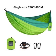 플라잉요가해먹 요가용 휴대 나일론 낙하산 싱글 및 더블 야외 캠핑 하이킹 정원, 1개, 2.single green 2