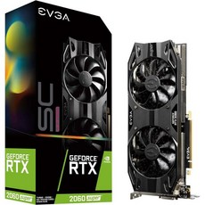 EVGA GeForce RTX 2060 슈퍼 SC 울트라 게이밍 8192MB GDDR6 그래픽 카드