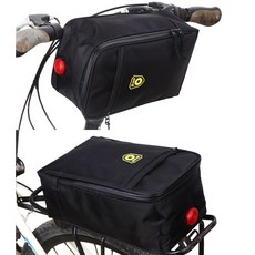 로스휠 자전거가방 용품 핸들백 안장가방 프레임가방 B소울T19 캐리어백, 블랙, 1개