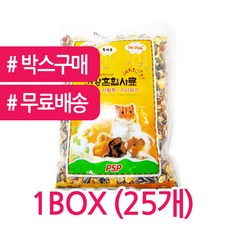 PSP 건강혼합사료 600g BOX (25개) 햄스터 사료 먹이 다람쥐 대량구매 대용량 박스구매, 1개