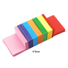 종이접기 삼각 백조 전용지 컬러 직사각형 diy재료 훈련, 기본, T03- 7가지색 2800장(4x6)