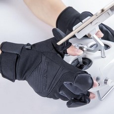 볼링장갑 3 크기 PGYTECH 장갑 사진 장갑 다기능 Windproof 야외 등산 스키 승마 플립 방수 터치 스크린, 01 M