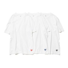 휴먼메이드 3팩 티셔츠 세트 휴먼메이드 남성 티셔츠 상의 HUMAN MADE 3-PACK T-SHIRT SET