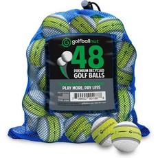GolfBall Nut 로스트볼 골프공 재활용 테일러메이드 투어 리스판스 스트라이프 민트 5A 초이스 컬러 24 48 메쉬백 포함, Tour Response Lime Stripe 48 b, Lime Stripe