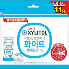 킴스클럽 광명점 자일리톨 화이트 트윈리필 81g, 1개