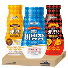 블루존 팔도 소스세트 (비빔장 시그니처 380g + 버터간장소스 200g + 매운맛소스 200g)