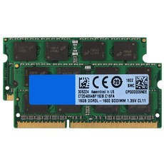 노트북 메모리 모듈 RAM DDR3L 16GB 32GB 1600MHz 1866MHz PC3L 12800S 14900S 204 핀 SODIMM DDR3 1.35V, 3.1x16GB 1866MHz 135V, 1개