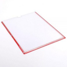 IBU697922 라임마트 부착식 행사게시판 인포프레임 투명 경질봉투 A4 KH201