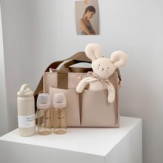  옹핏 캔버스백 모던 기저귀가방 국민가방 출산선물 [유모차걸이 포함]  상품 이미지