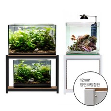 비바리움 테라리움 철제 조립식 어항 튼튼한 선반 2단, 가1200x깊500x높750x2단, 화이트, 1개