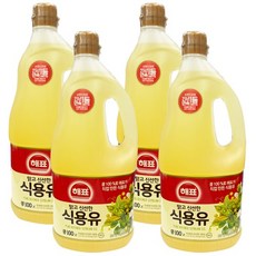 해표 식용유, 1.8L, 4개