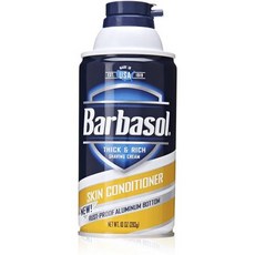 남성 Barbasol 스킨 컨디셔너 두꺼운 리치 면도 크림 10 온스 9999991766778, One Size