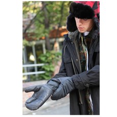 검정 3지 삼지 장갑 스위스군 오리지날 밀리터리 장갑 벙어리 미튼